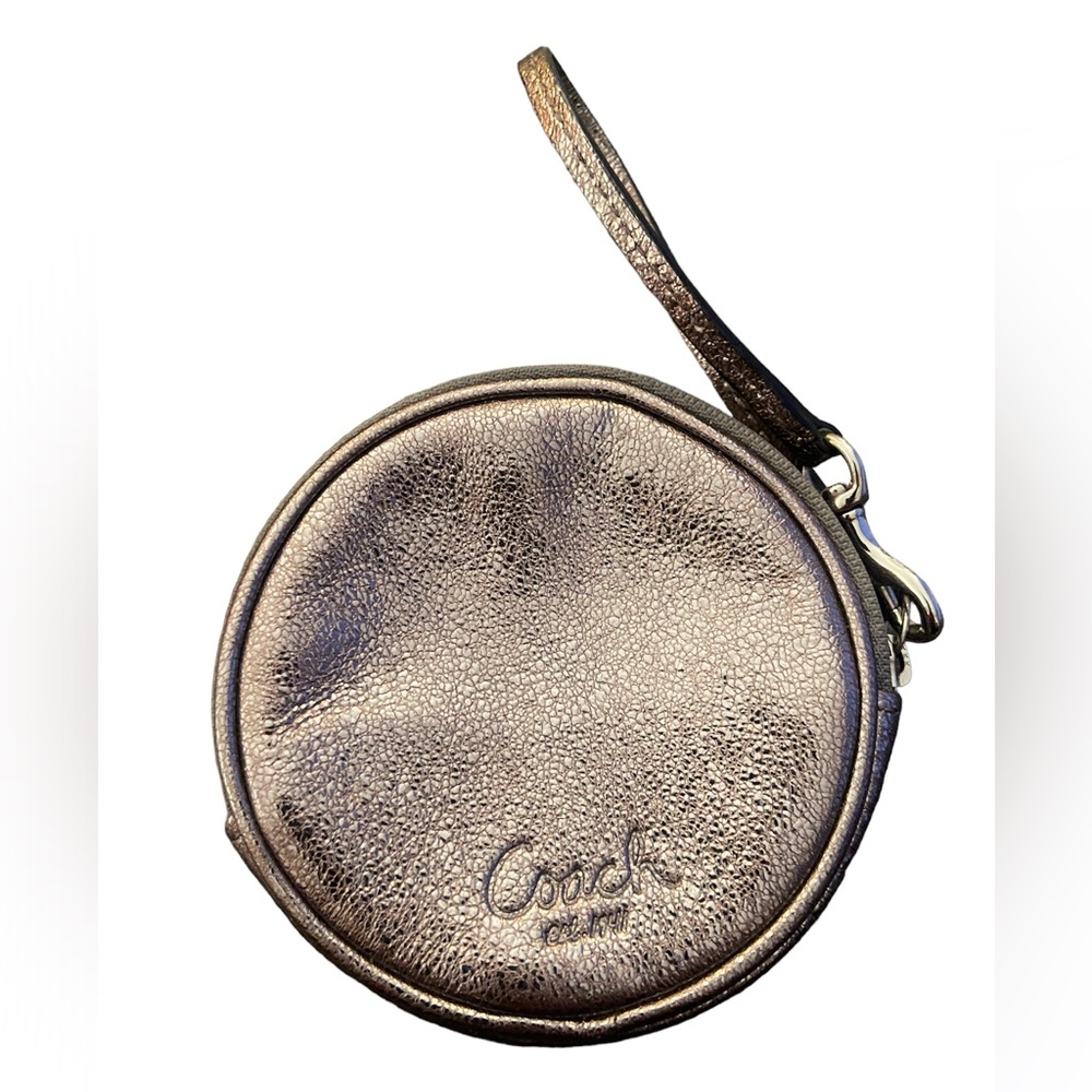 Coach round coin purse